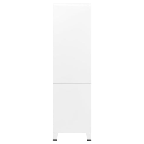 Lady Jillian -  Industrial Wardrobe White 90x50x180 cm Metal